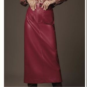 The Colette Maxi Skirt by Maeve: Faux-Leather Edition